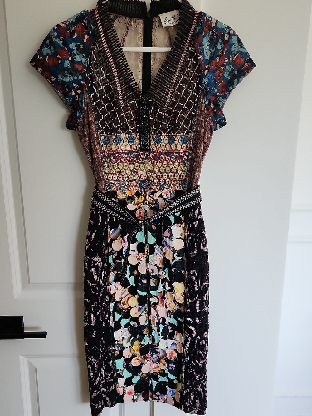 Anthropology Byron Lars Colorful Shortsleeve Dress